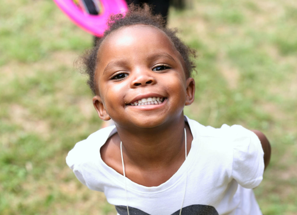 Little girl smiling