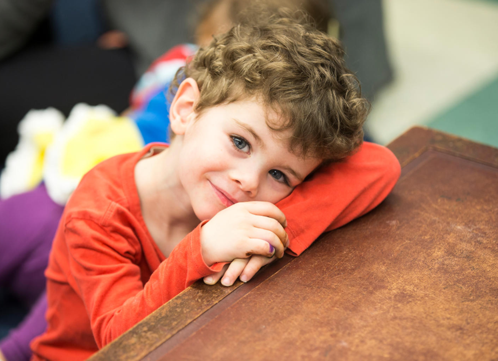 Little boy smiling